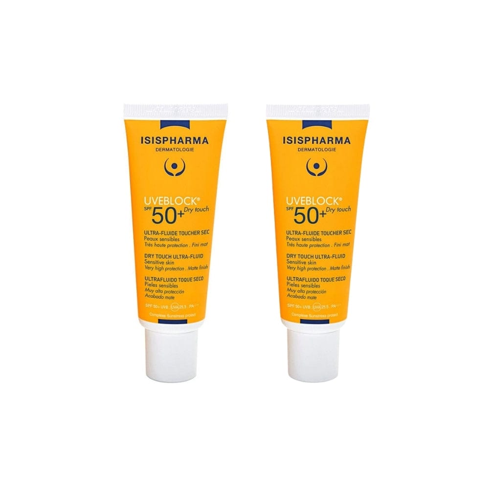 Isis Pharma Uveblock SPF 50+ Dry Touch Ultra Fluid 40 ml 2 Pack 715936230871