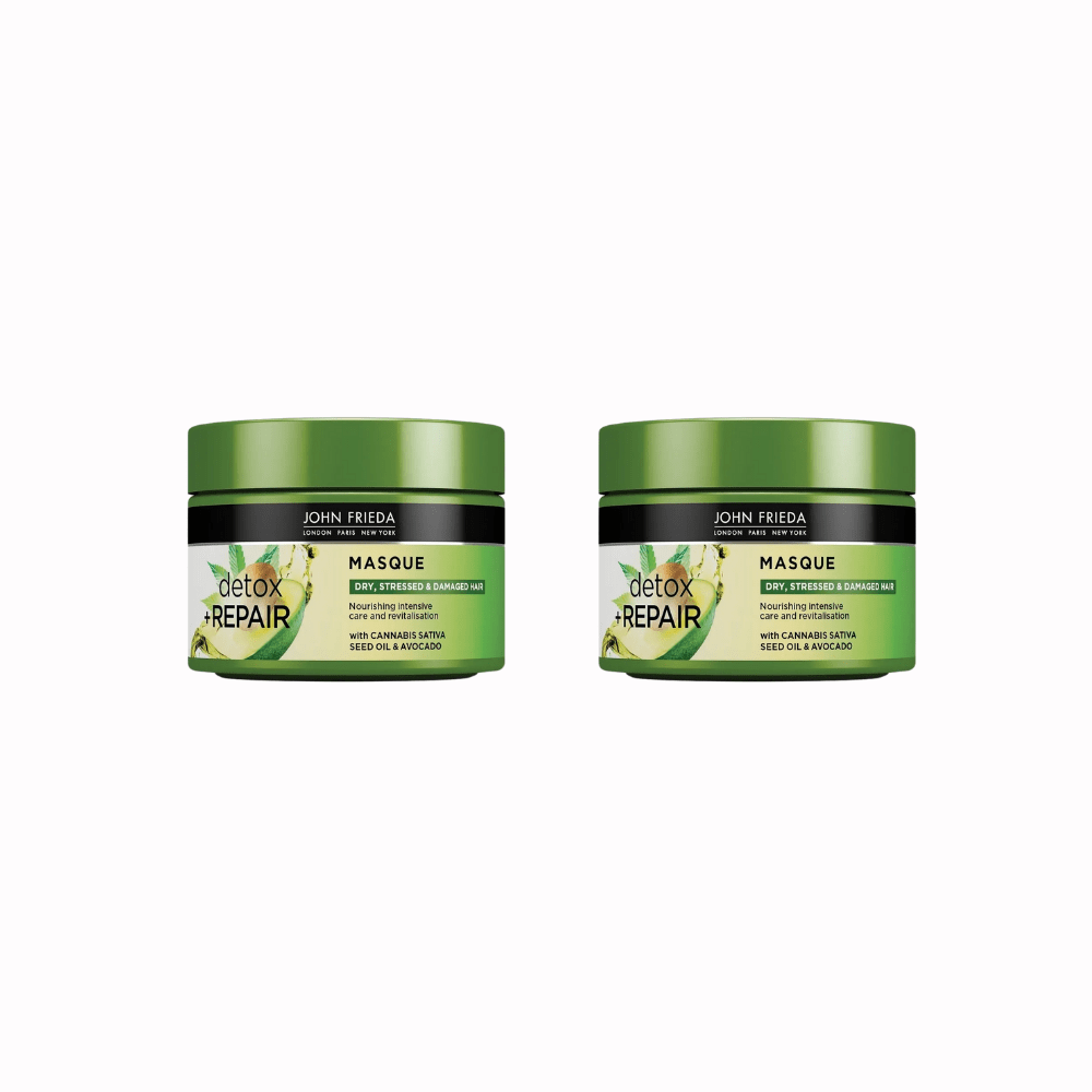 John Frieda Detox & Repair Nourishing and Repairing Hair Care Mask for Dry and Damaged Hair 250ml 2 Pack 757279511392