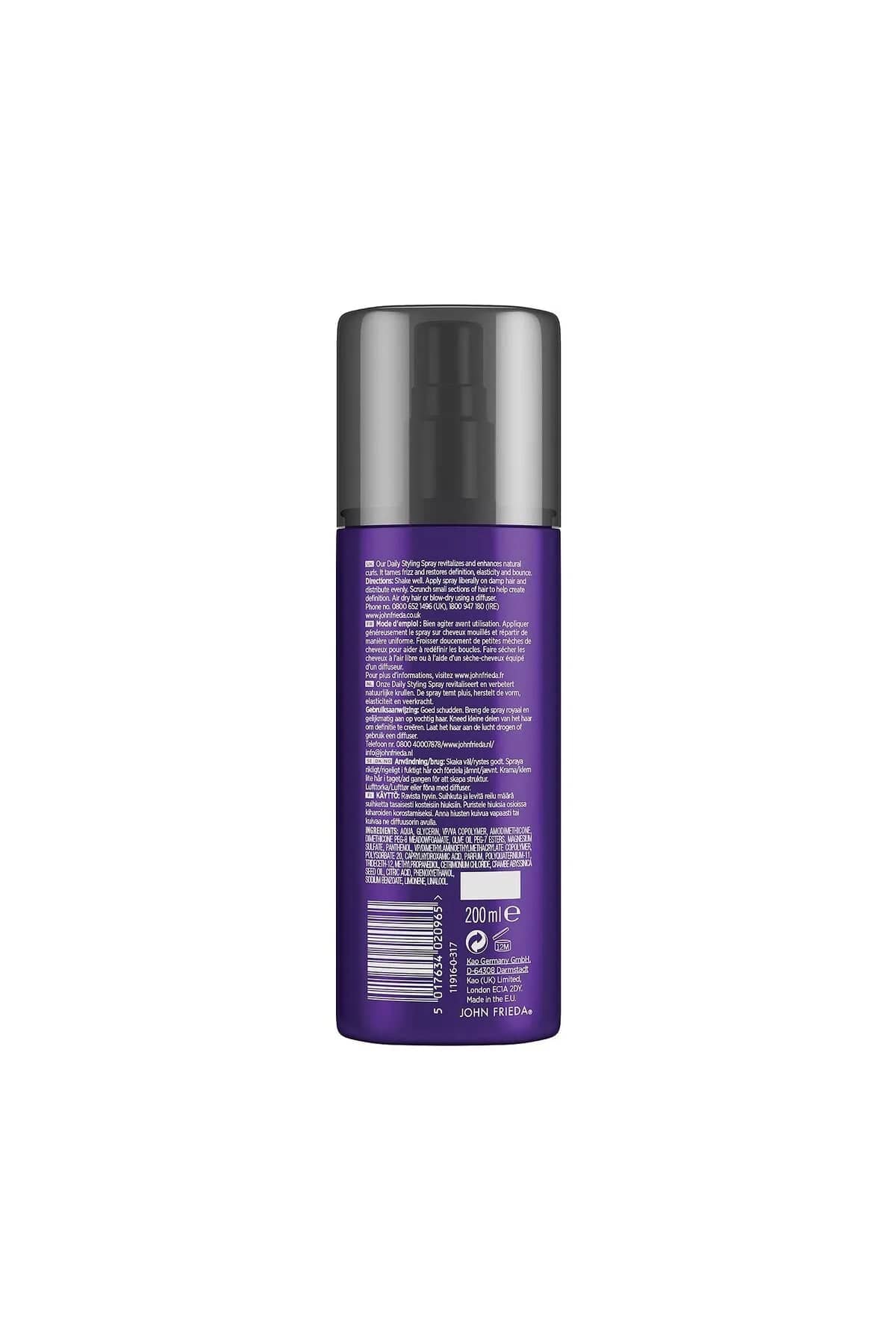 John Frieda Frizz Ease Daily Styling Spray for Flawless Curls 200ml 5017634020965