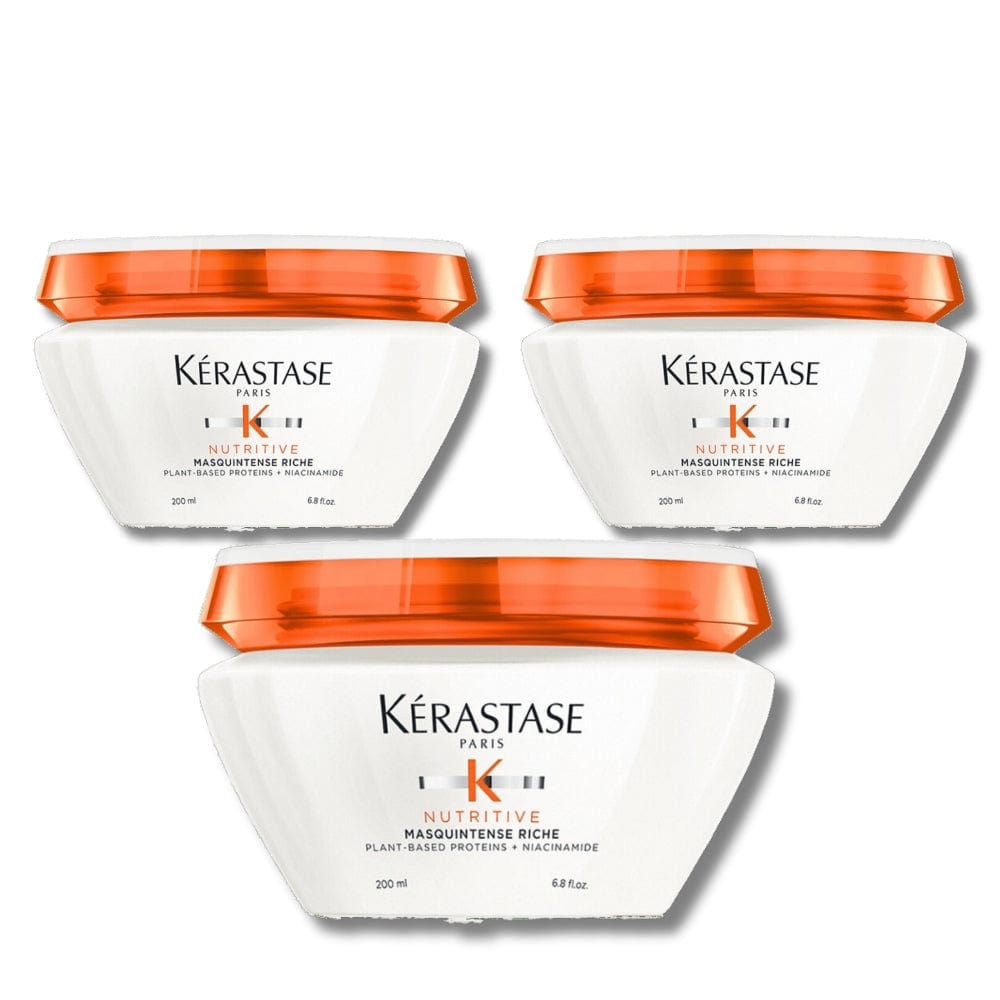 Kerastase Nutritive Masquintense Riche Deep Nourishing Intensive Hair Mask 200 ml 3 Pack 757279505278