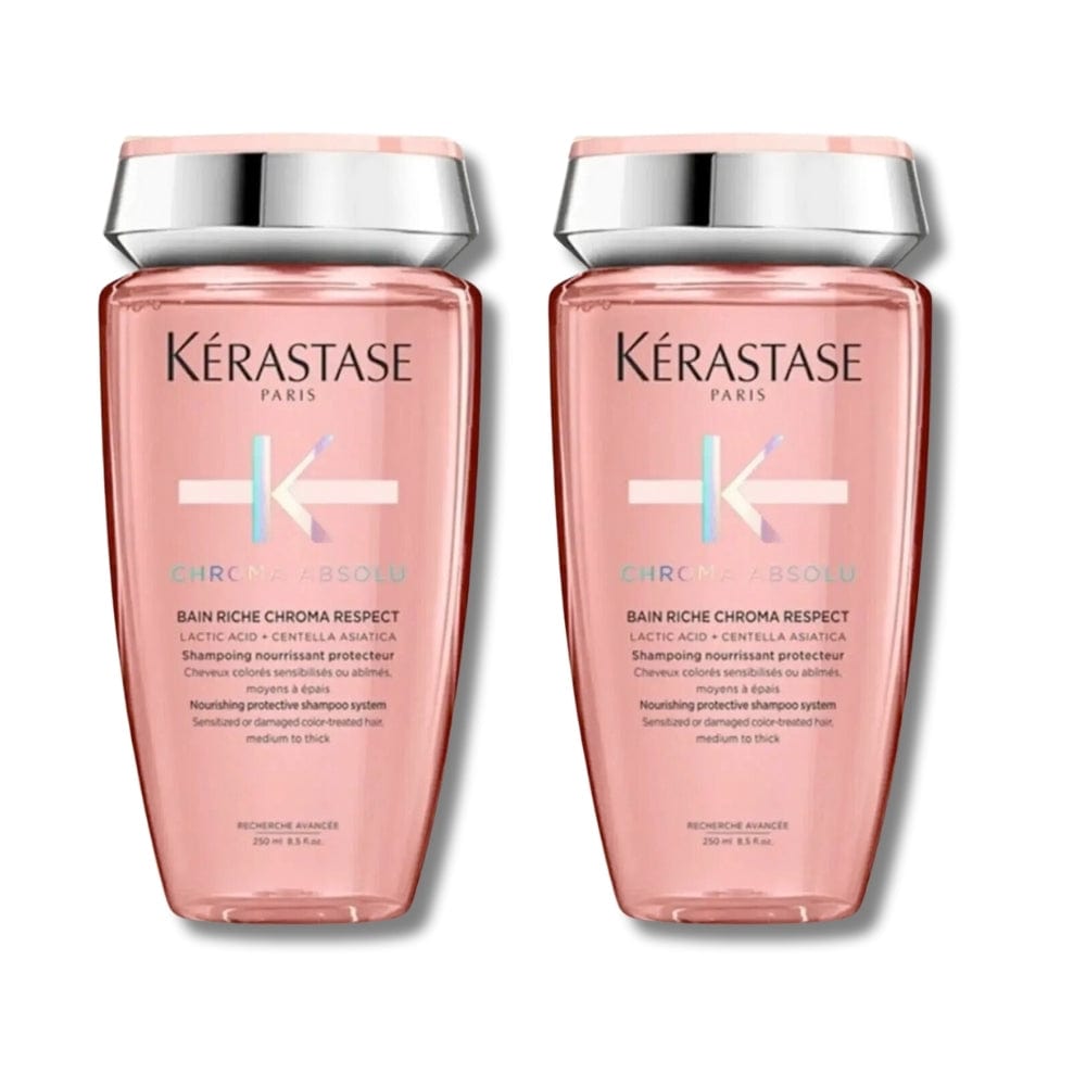 Kerastase Chroma Absolu Bain Riche Nourishing and Protective Shampoo for Coloured Hair 250ml 2 Pack 715936234992