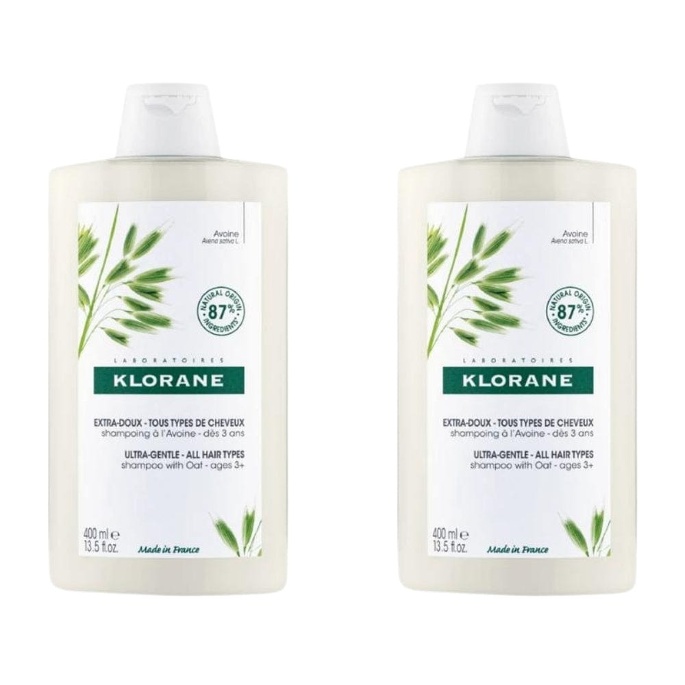 Klorane Ultra Sensitive Shampoo with Oats 400 ml -2 Pack 757279514331