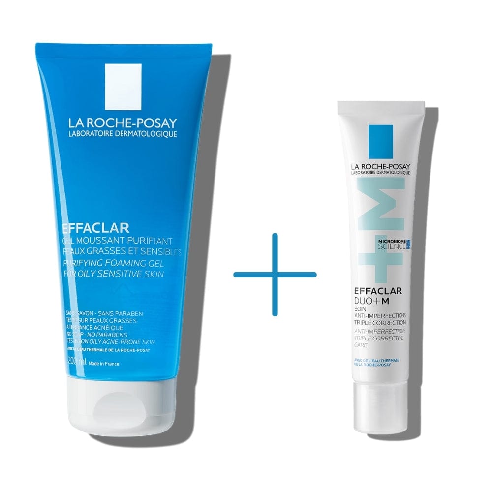 La Roche Posay Effaclar Cleansing Gel for Oily Skin 200 ml & Effaclar Duo+ M  Cream 40 ml 715936237269