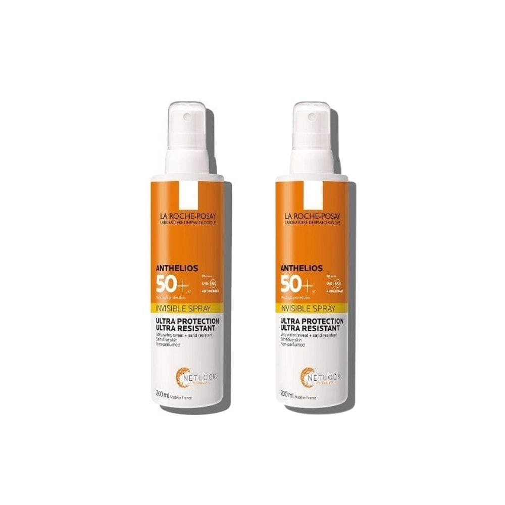 La Roche Posay Anthelios Invisible SPF 50 Sunscreen Spray 200 ml 2 Pack 715936231984