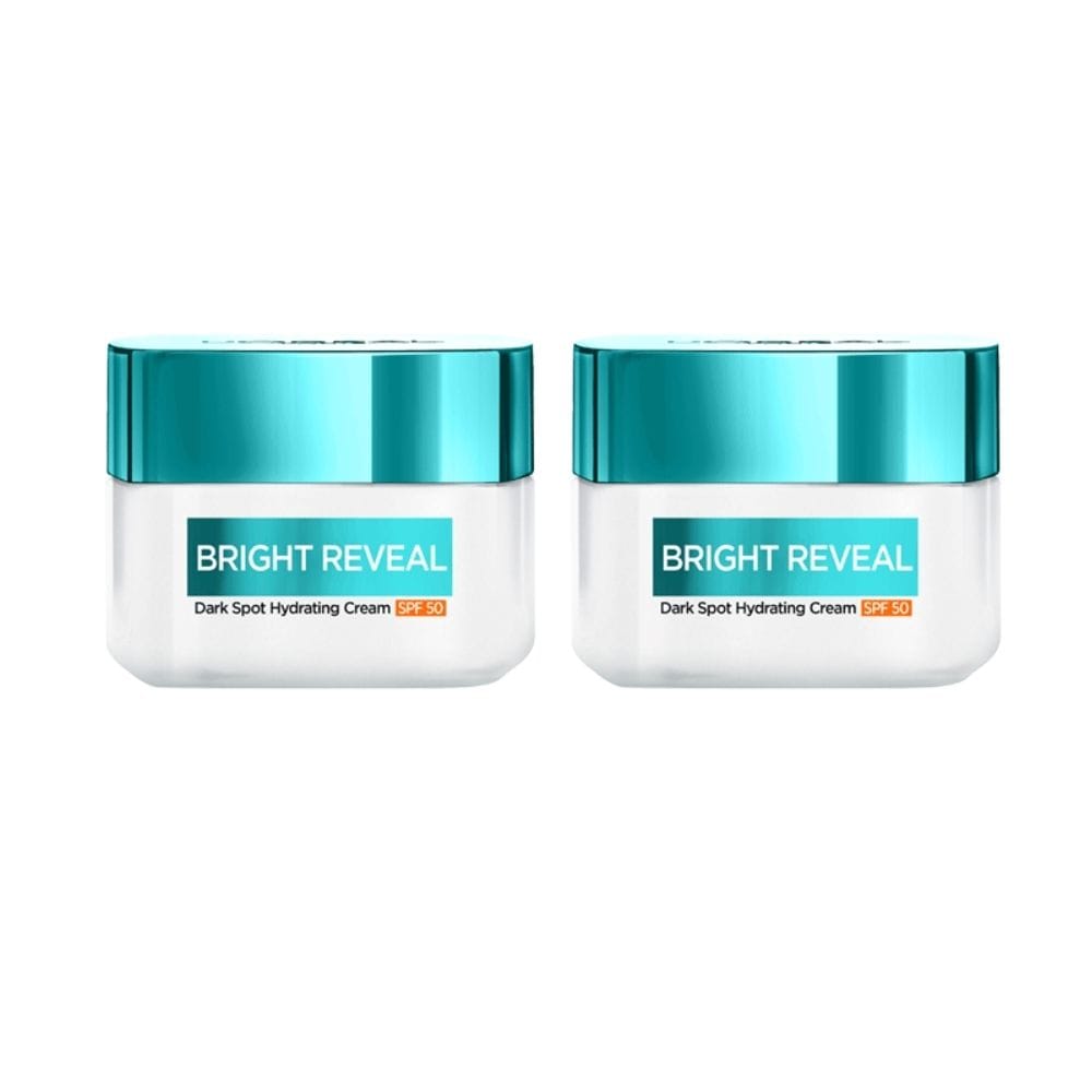 Loreal Paris Bright Reveal Dark Spot Hydrating Cream SPF 50 ml 2 Pack 715936231885