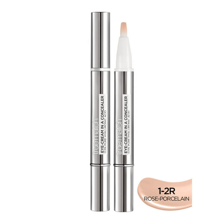 Loreal Paris True Match Concealer 2 in 1 With Eye Cream 1-2R 3600523919185