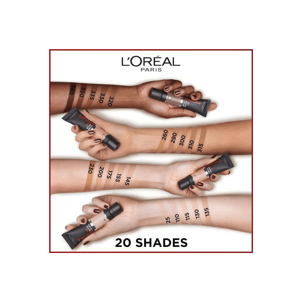 Loreal Paris Infaillible 32 H Matte Cover High Coverage Foundation 30 ml - 110 Cold Undertone 757279513358