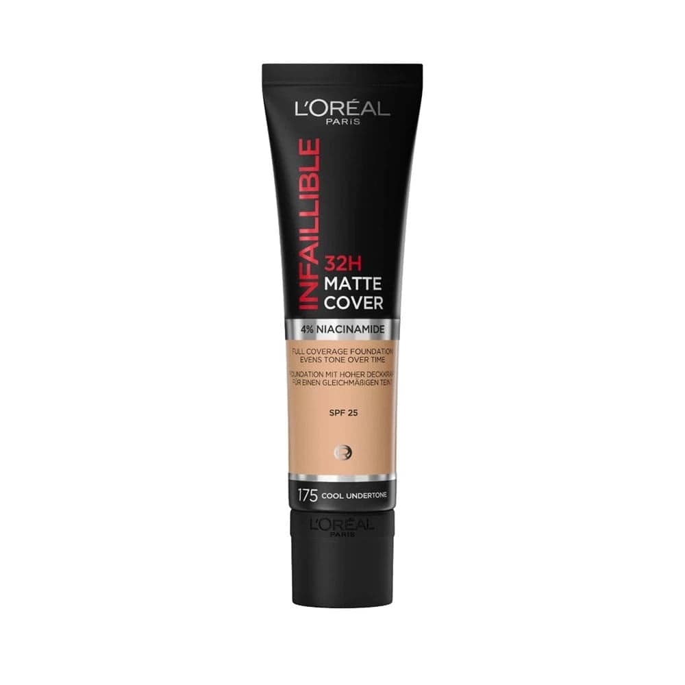 Loreal Paris Infaillible 32 H Matte Cover High Coverage Foundation 30 ml - 175 Cold Undertone 3600523784448