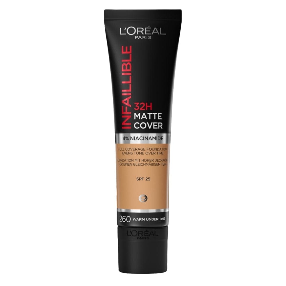 Loreal Paris Infaillible 32 H Matte Cover High Coverage Foundation 30 ml - 260 Warm Undertone 3600523784486