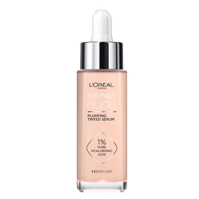 Loreal Paris True Match Nude Plumping Tinted Serum Foundation -1-2 Rosy Light 3600524101404