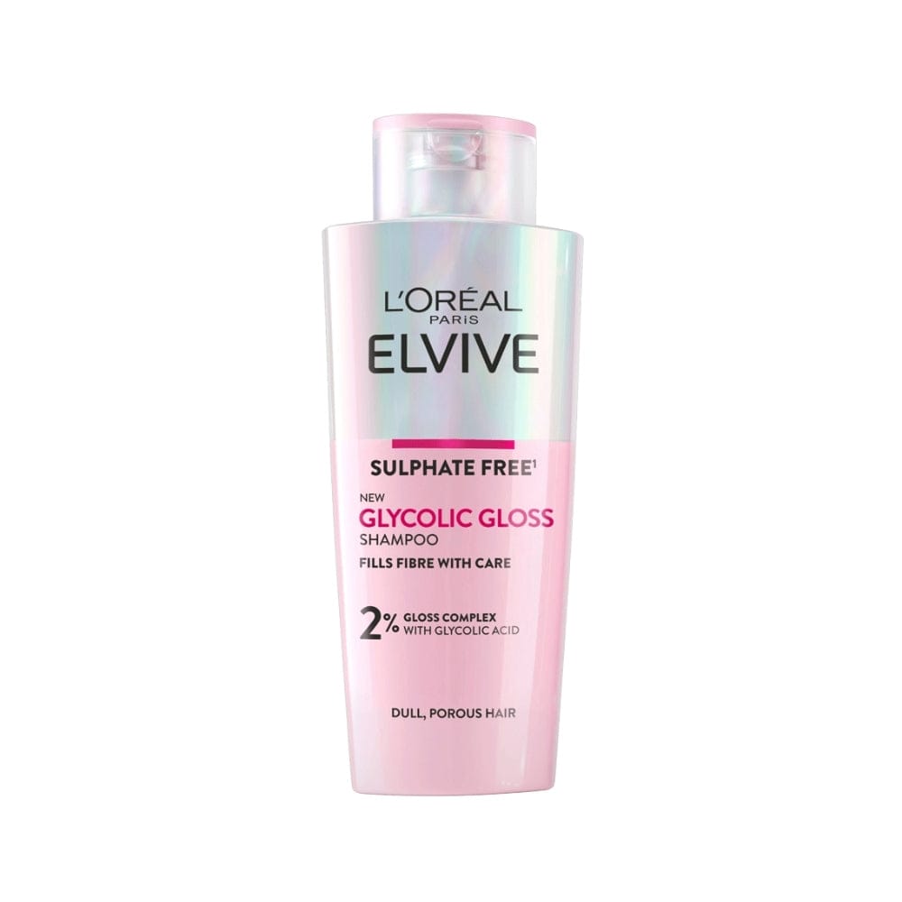 Loreal Paris Elseve (Elvive) Glycolic Gloss 3 Economic Pack Shampoo,Conditioner and Lamination Hair Care Set 757279516069