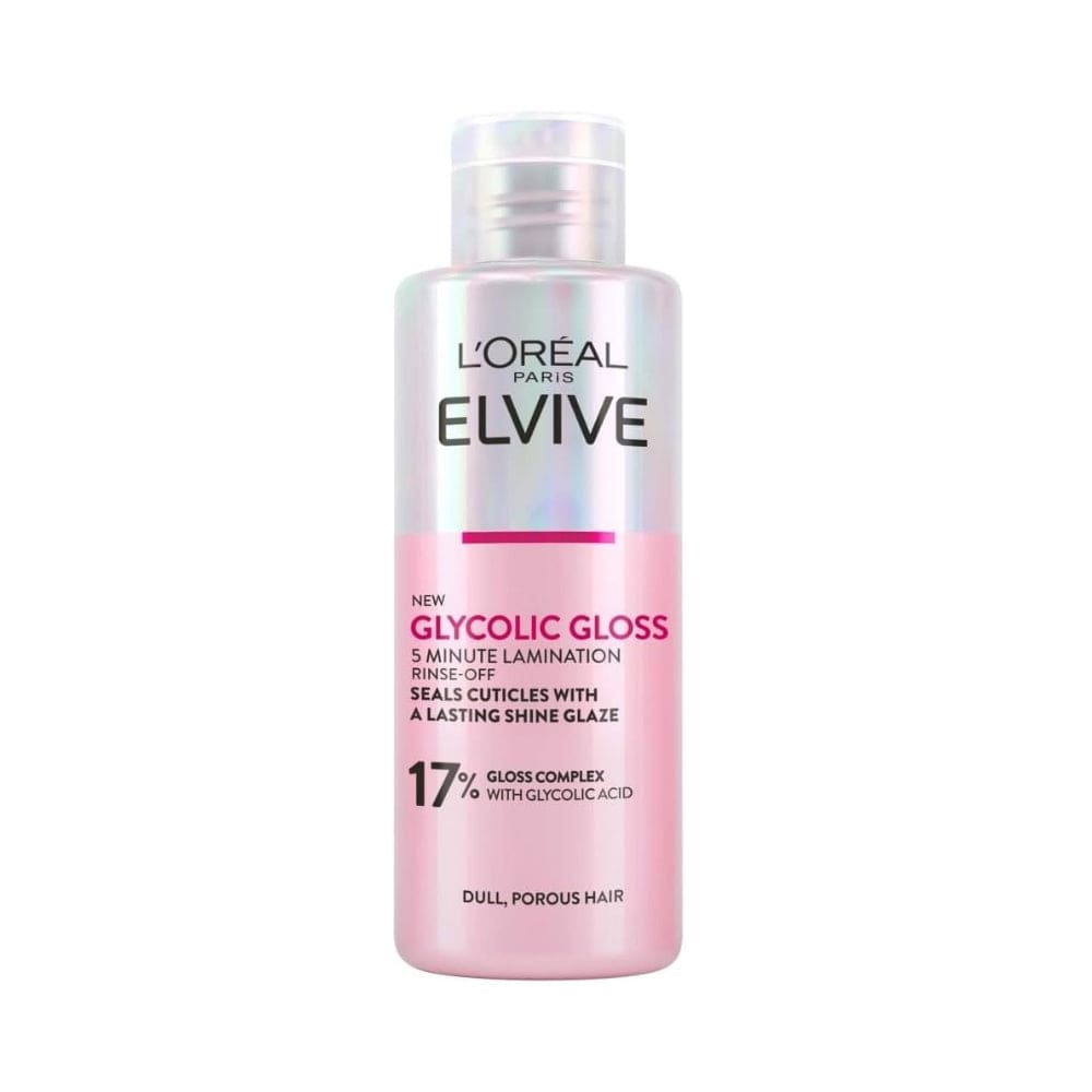 Loreal Paris Elseve (Elvive) Glycolic Gloss 3 Economic Pack Shampoo,Conditioner and Lamination Hair Care Set 757279516069