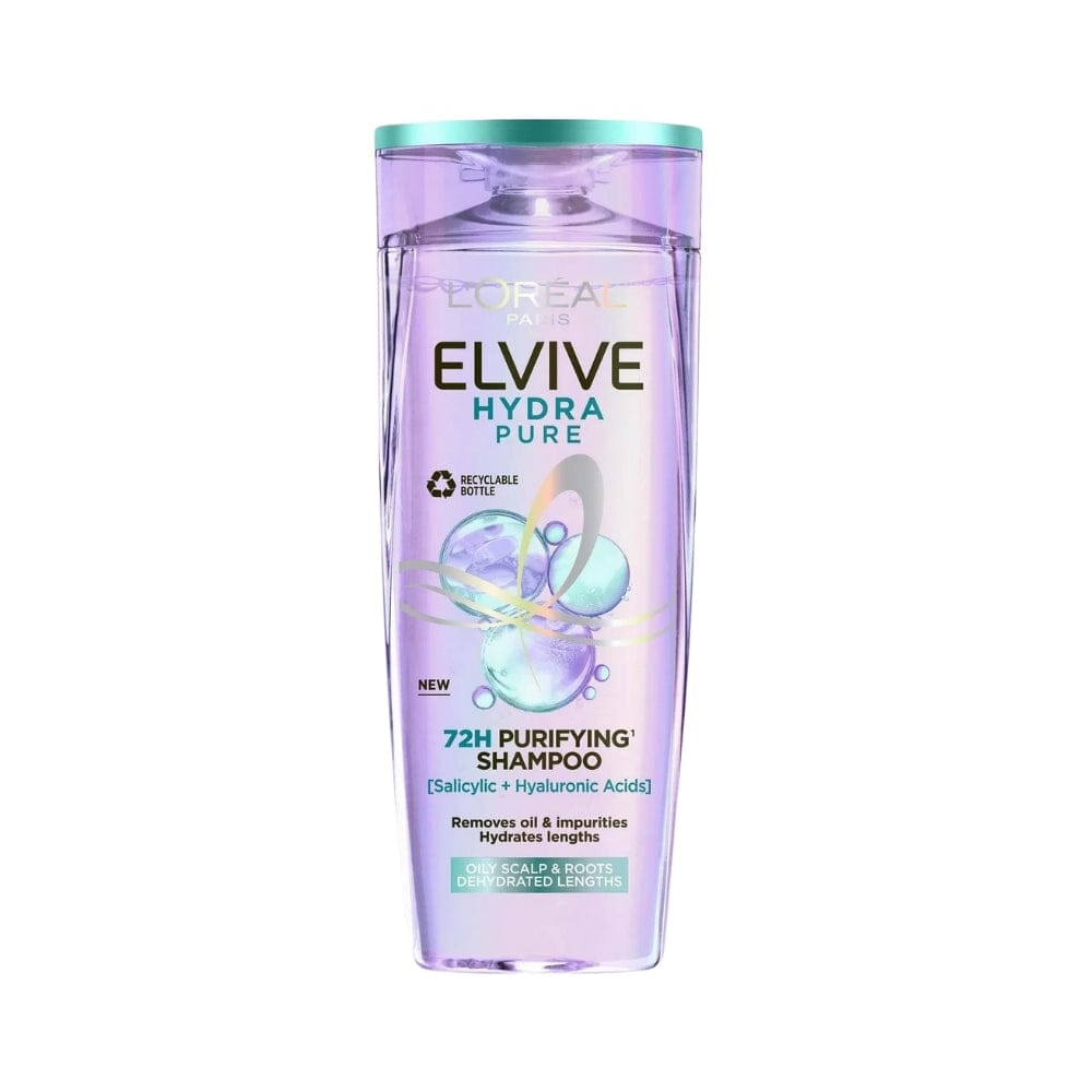 Loreal Paris Elseve (Elvive) Hydra [Hyaluronic] Pure Salicylic Acid 3 Economic Pack Shampoo,Conditioner and Hair Scalp Serum 757279515987