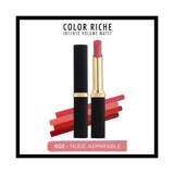 Loreal Paris Colour Riche Intense Volume Matte Lipstick -602 Nude Admirable 757279510586