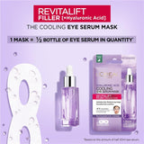 Loreal Revitalift Filler Cooling Hyaluronic Acid + Caffeine Eye Serum Serum Mask 3600524013554