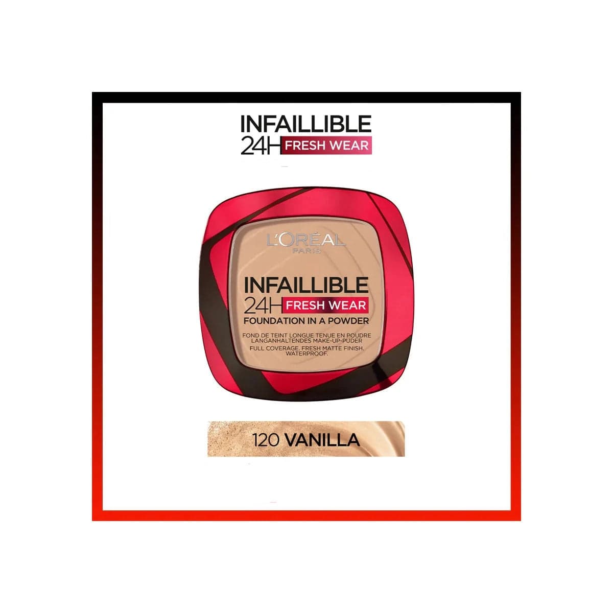 Loreal Paris Infallible Up to 24H Fresh Wear Foundation in a Powder -120 Vanilla 3600523951444