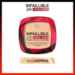 Loreal Paris Infallible Up to 24H Fresh Wear Foundation in a Powder -40 Cashmere 3600523951390