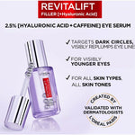 Loreal Paris Serum Revitalift Filler Hyaluronic Acid Eye Serum 20 ml 3600524055059