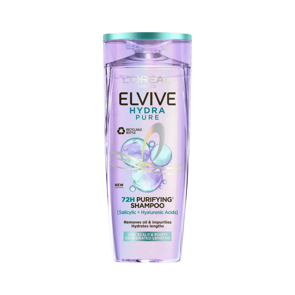 Loreal Elseve Hydra [Hyaluronic] Pure Salicylic Acid Anti-Oil Purifying Shampoo 300 ml 3600524149710