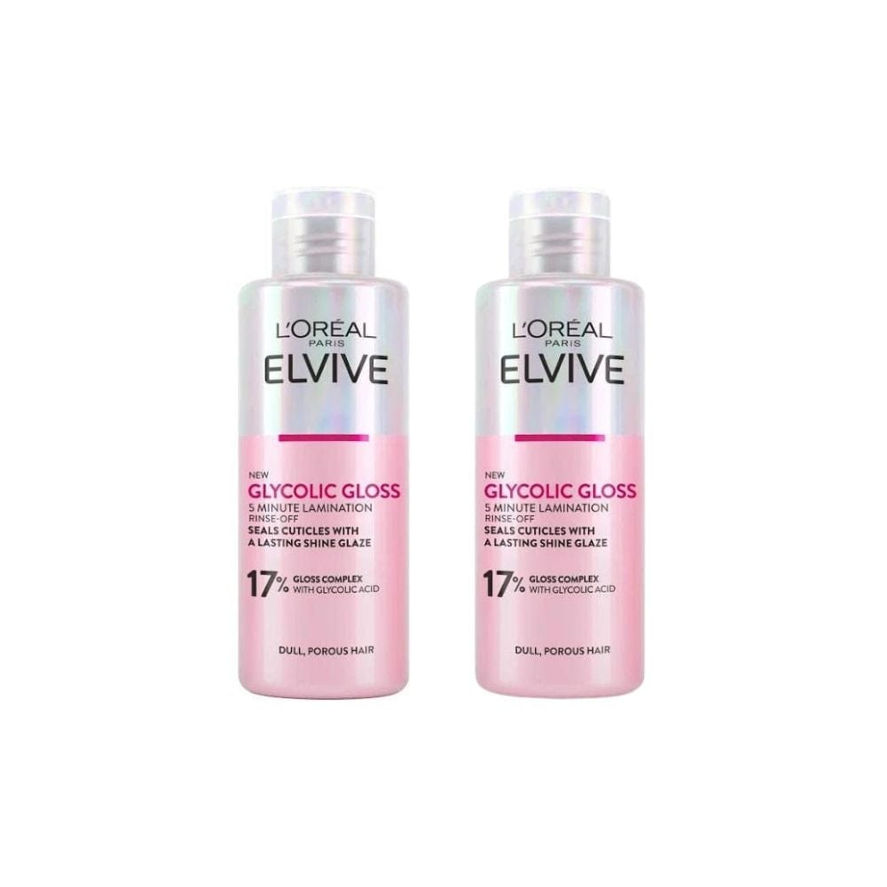 Loreal Glycolic Gloss Lamination That Seals Shine Into Hair Rinse-Off Treantment In 5 Minutes 200ML 2 Pack 715936232080