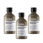 Loreal Professionnel Paris Serie Expert Absolut Repair Molecular Shampoo 300 ml 3 Pack 757279507029