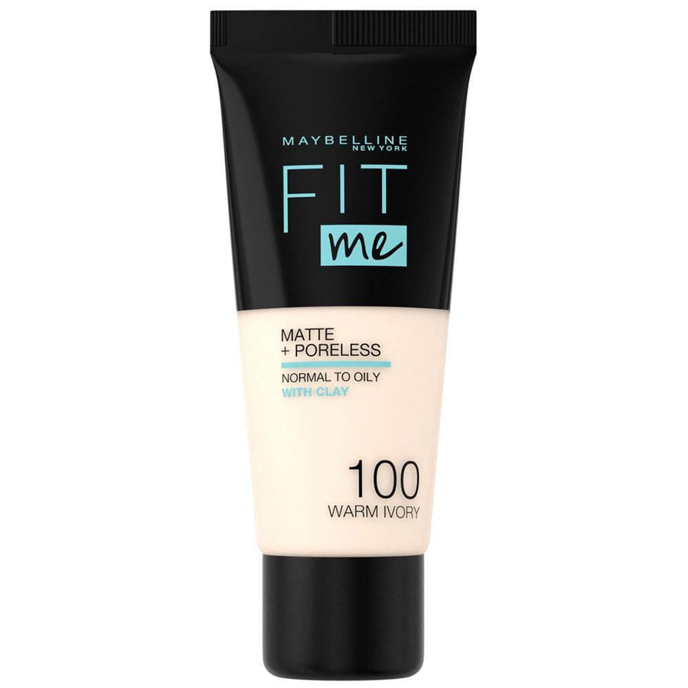 Maybelline Fit Me Matte+Poreless Foundation No:100 Warm Ivory 30ml 3600531369330