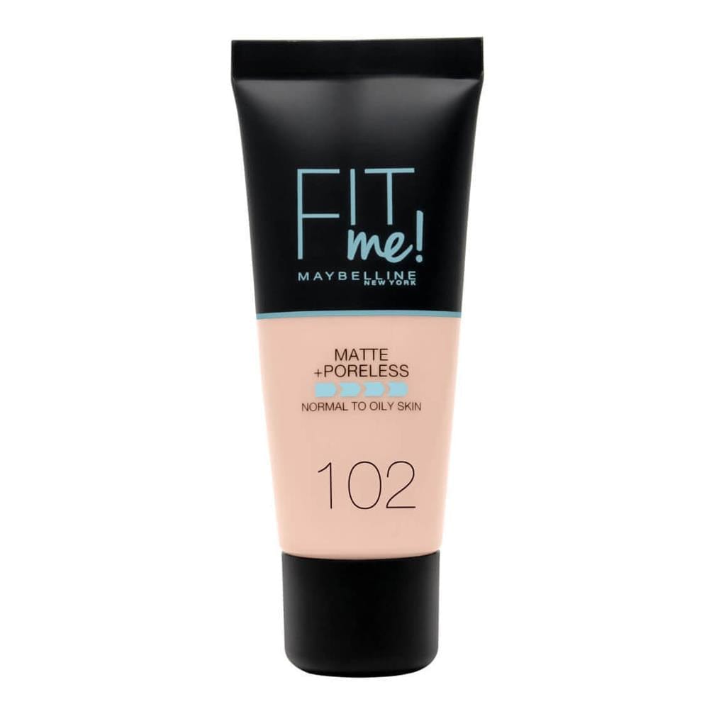 Maybelline Fit Me Matte+Poreless Foundation No:102 Fair Ivory 30ml 3600531369361