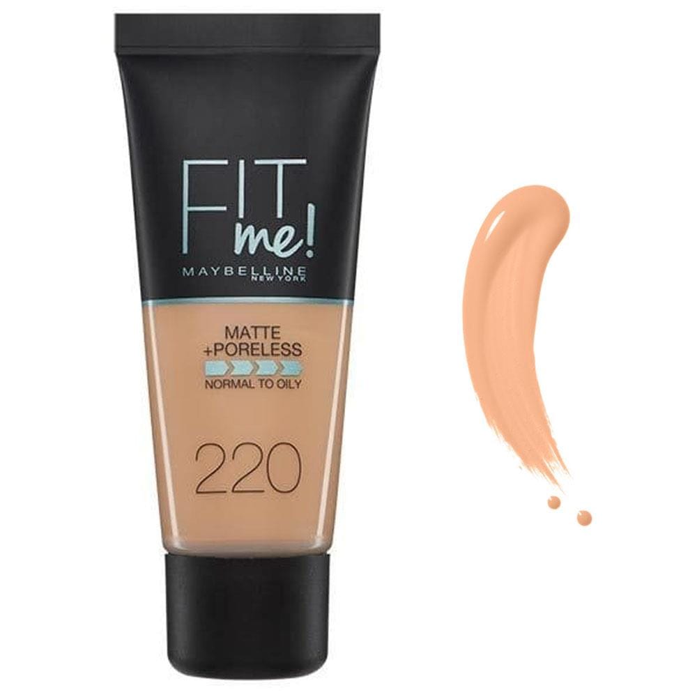 Maybelline Fit Me Matte+Poreless Foundation No:220 Natural Beige 30ml 3600531324551