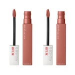 Maybelline New York Super Stay Matte Ink Liquid Matte Lipstick - 65 Seductress Nude -2 Pack 715936236958