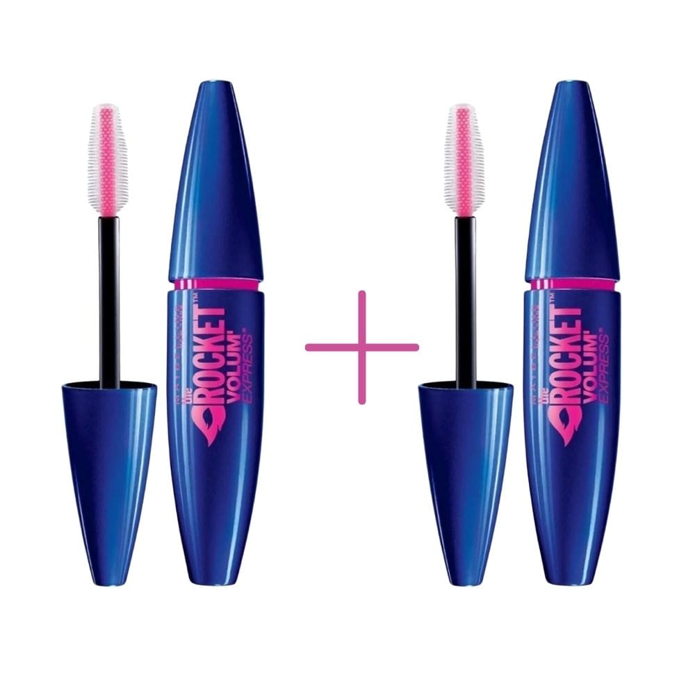 Maybelline New York Volume Express Rocket Extra Black Mascara -2 Pack 715936236750