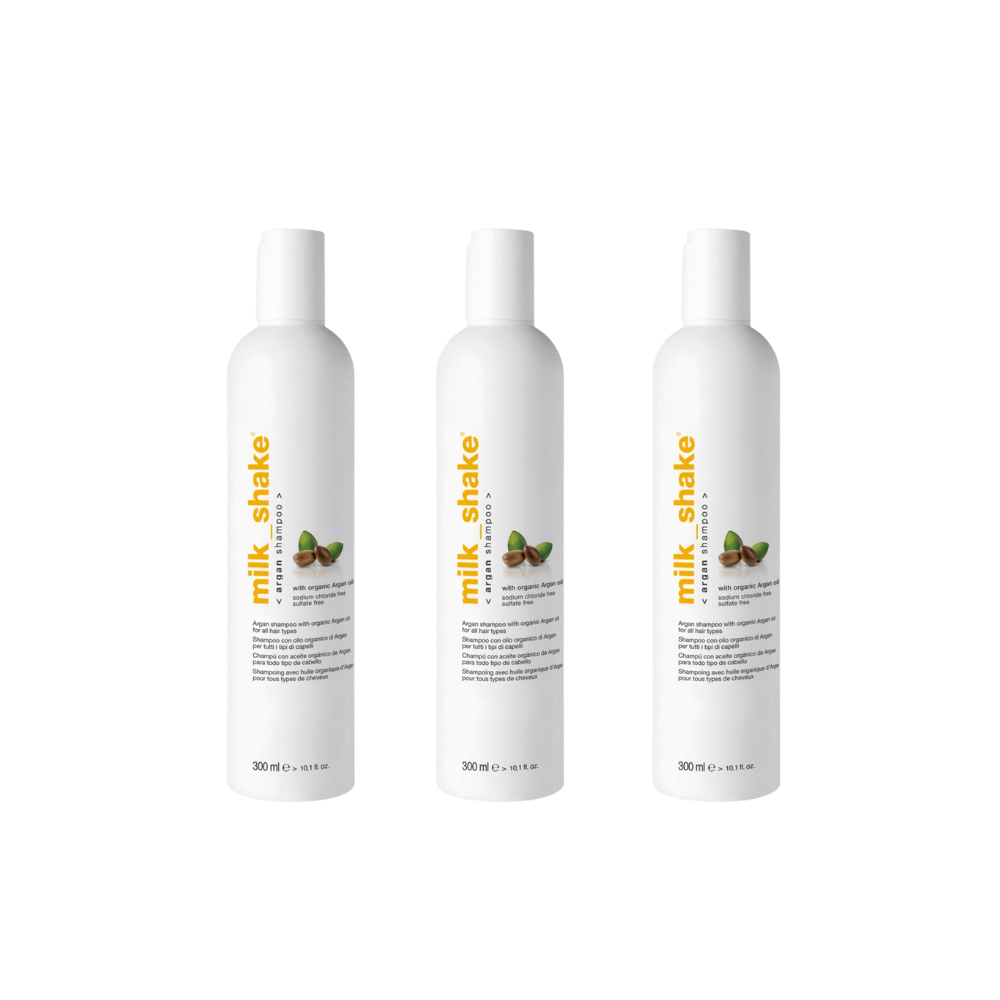 Milk_shake Argan Organic Argan Oil Sulfate Free Shampoo 300 ml 3 Pack 757279509405