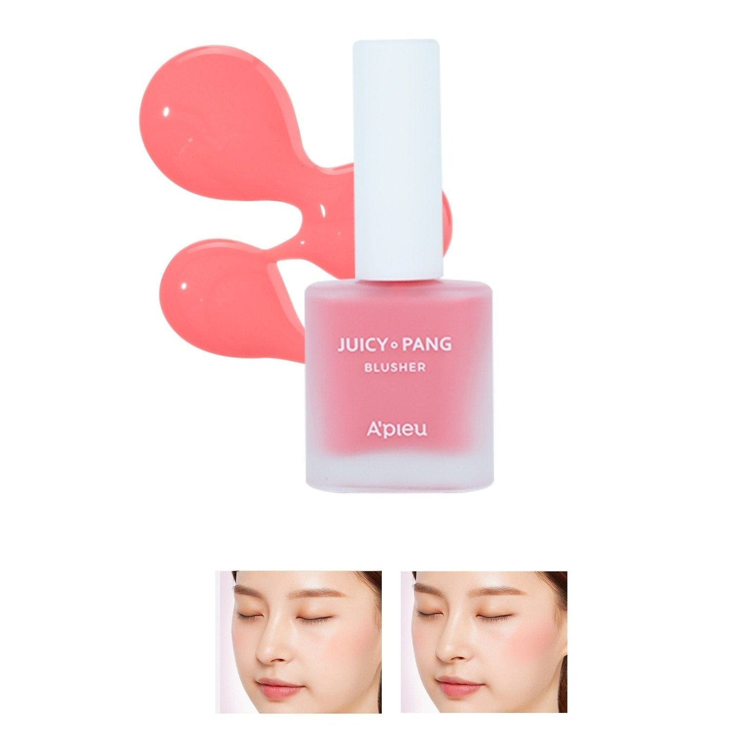 Missha Moisturizing Liquid Blush 9g for a Natural Look APIEU Juicy-Pang Water Blusher (PK01) 8809530069066