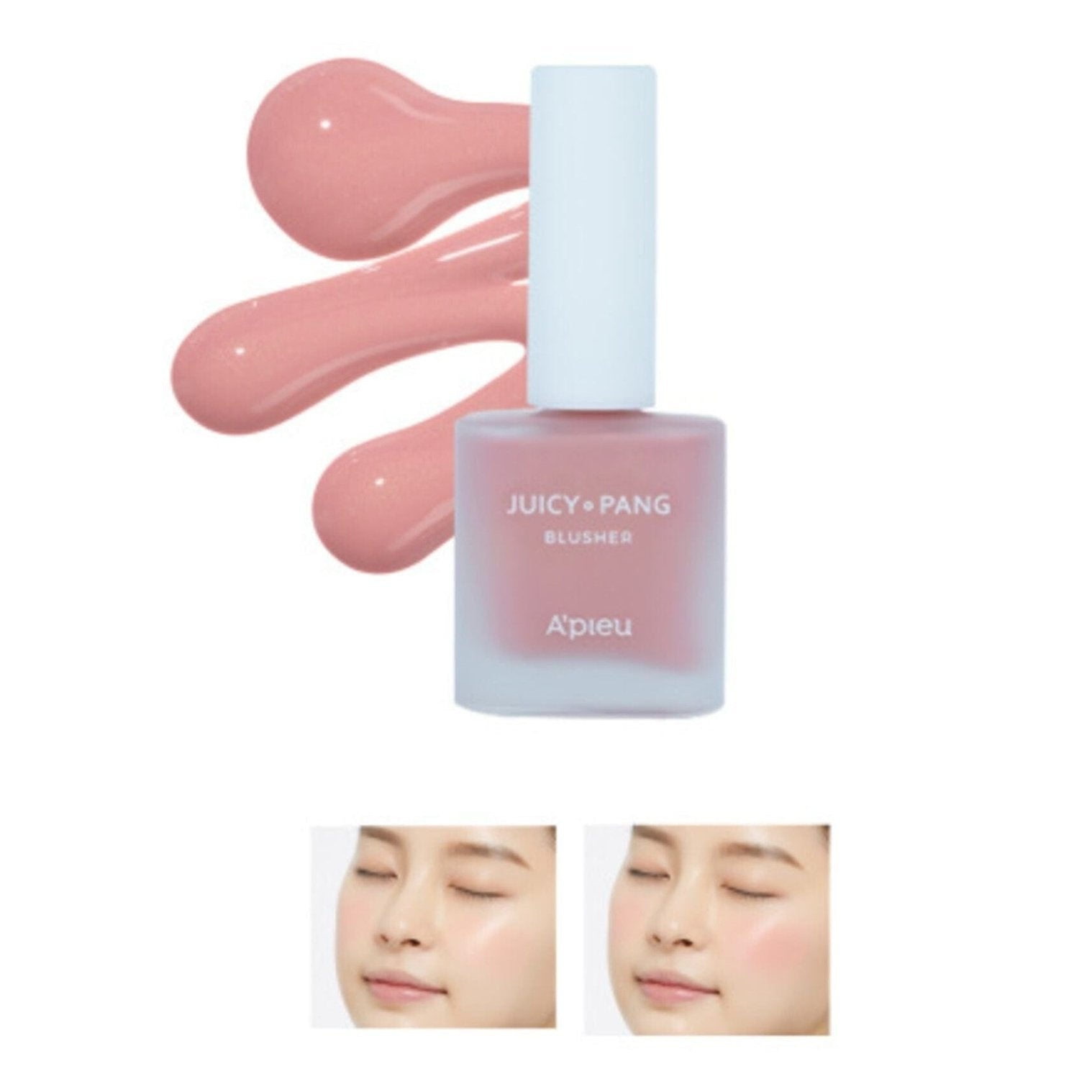 Missha Moisturizing Liquid Blush 9g for a Natural Look APIEU Juicy-Pang Water Blusher (PK03) 8809581457355