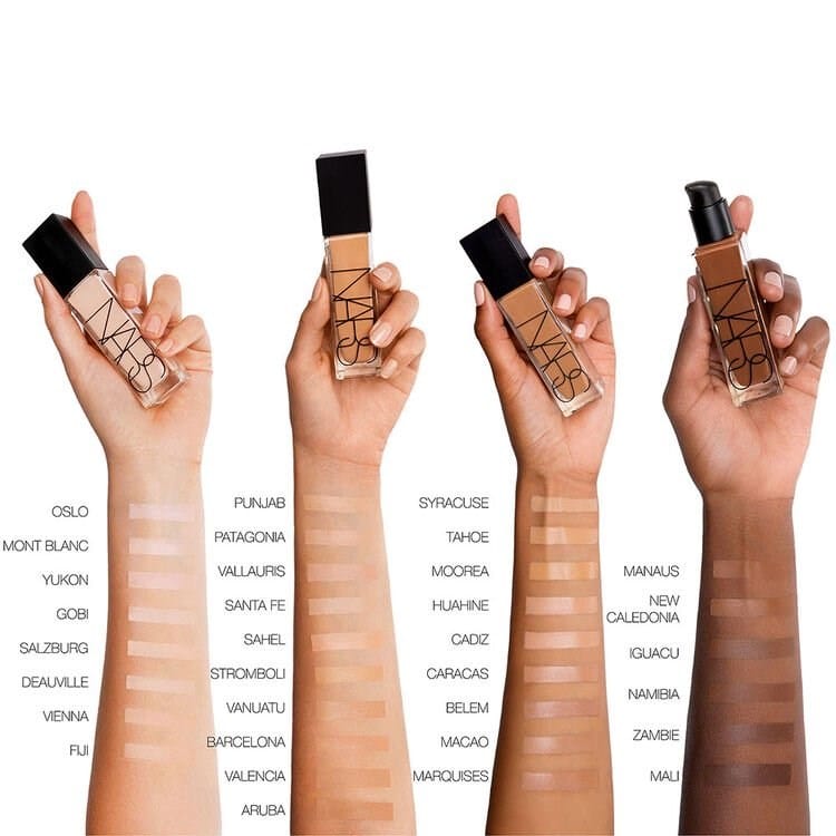 NARS Natural Radiant Longwear Foundation - 30 ML / Dark 1 - Manaus - Dark Skin with Caramel Undertones 607845066279