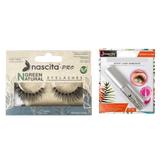 Nascita Green Natural Vegan False Eyelashes - 112 + Nascita Transparent False Eyelash Adhesive 5gr - 08 757279511026