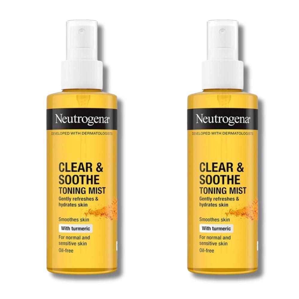 Neutrogena Clear & Soothe Toning Face Mist 125ml / 4.2 fl oz 2 Pack 757279507524