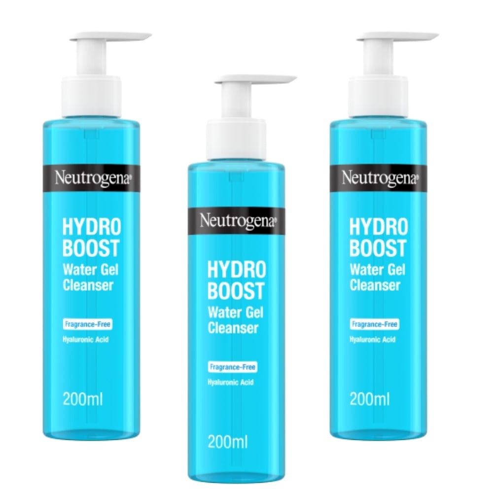 Neutrogena Hydro Boost Fragrance-Free Water Gel Cleanser 200ml / 6.8 fl oz 3 Pack 757279507593