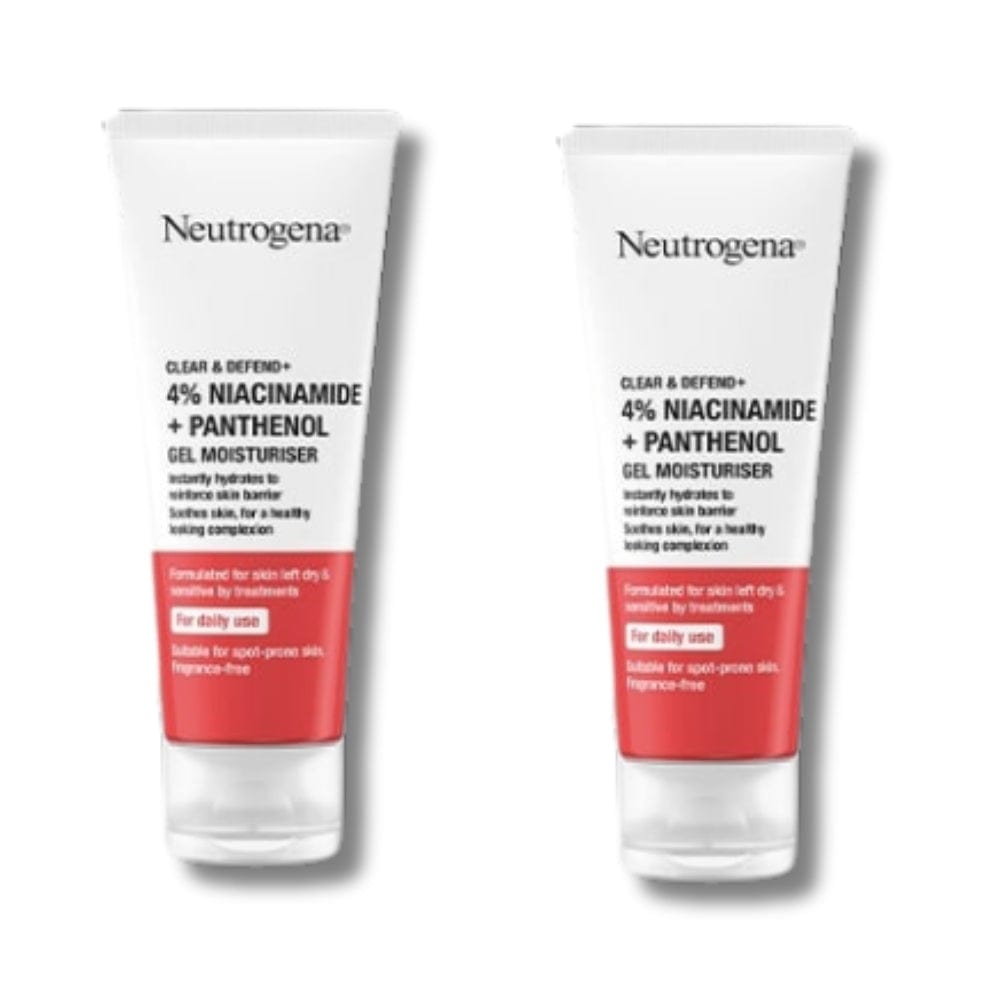 Neutrogena Clear & Defend+ Gel Moisturiser with Niacinamide & Panthenol  50ml / 1.7 fl oz 2 Pack 757279507449