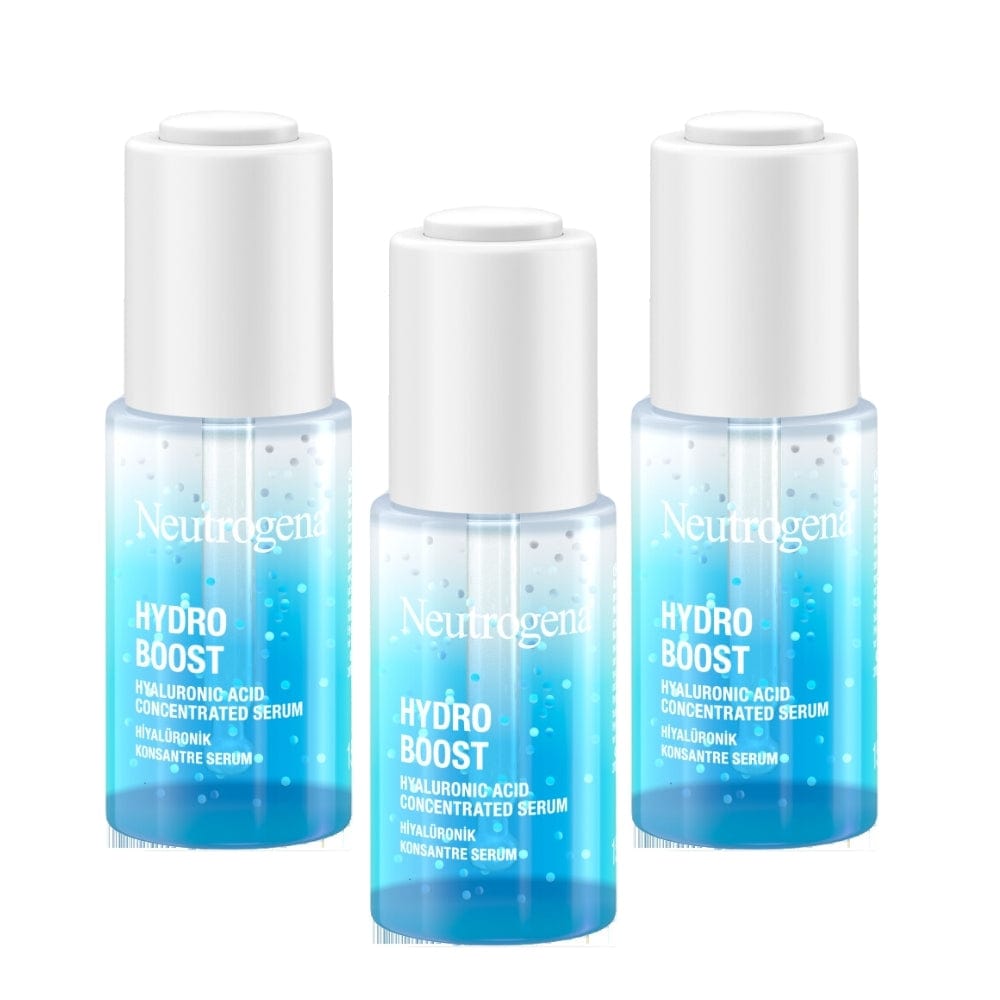 Neutrogena Hydro Boost Hyaluronic Acid Concentrated Serum 15ml / 0.5 fl oz 3 Pack 757279507739