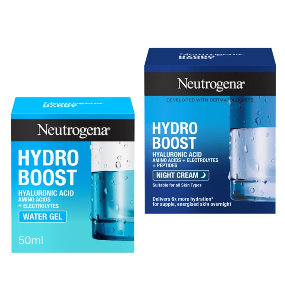 Neutrogena Hydro Boost Hydration Routine: Water Gel Moisturiser & Night Cream 50ml / 1.7 fl oz 461597145756