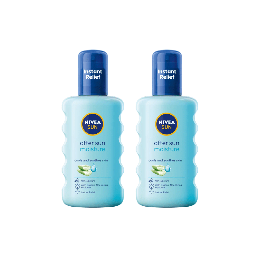 Nivea Sun Moisturising After Sun Spray with Aloe Vera 200ml / 6.8 fl.oz - 2 Pack 757279515642