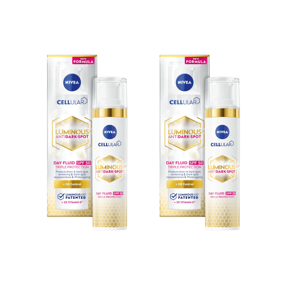 Nivea Cellular Luminous 630 Anti-Dark Spot Day Cream Face Moisturiser SPF50 40ml/ 1.35 fl.oz - 2 Pack 757279515932