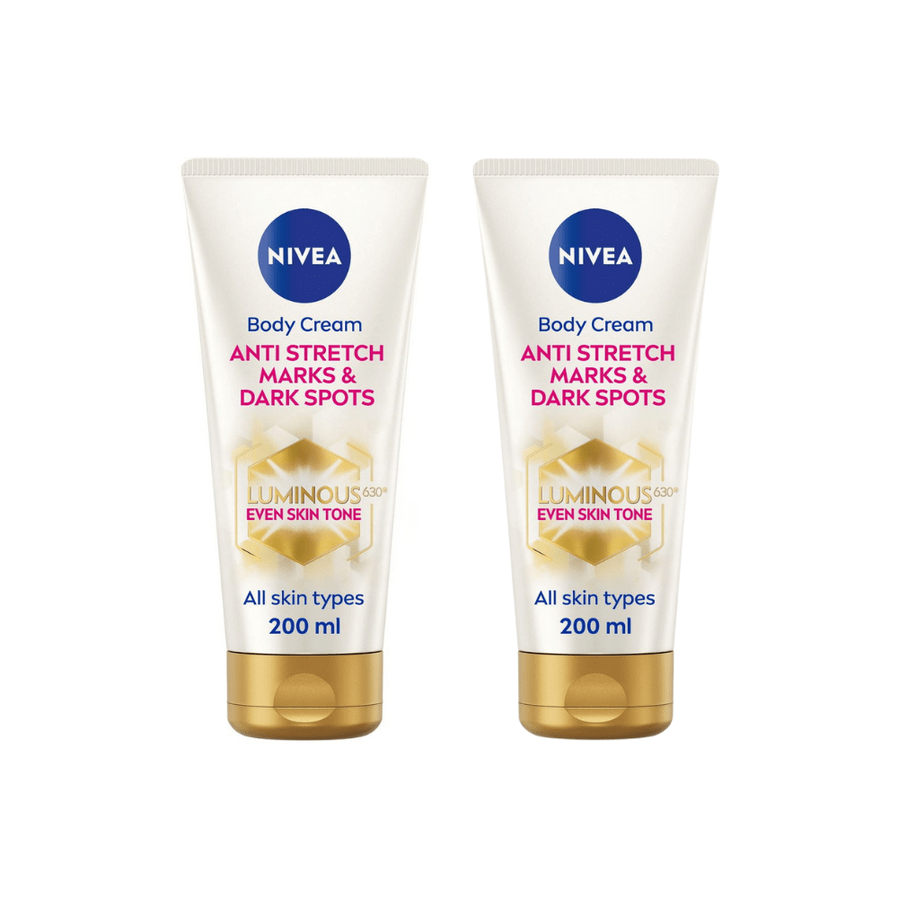 Nivea Luminous 630 Anti Stretch Marks & Dark Spots Body Cream 200ml / 6.8 fl oz - 2 Pack 757279515871