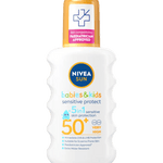 Nivea Sun Kids Sensitive Protect SPF 50+ Sun Lotion Spray 200ml / 6.8 fl.oz 4005900253330