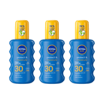 Nivea Sun Protect & Moisture Sun Cream Spray SPF30 200ml / 6.8 fl.oz - 3 Pack 757279515758