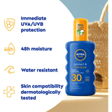 Nivea Sun Protect & Moisture Sun Cream Spray SPF30 200ml / 6.8 fl.oz 4005900253637