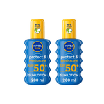 Nivea Sun Protect & Moisture Sun Cream Spray SPF50+ 200ml / 6.8 fl.oz - 2 Pack 757279515789