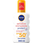 Nivea Sun Sensitive Immediate Protect Sun Cream Spray SPF50+ 200ml / 6.8 fl.oz 4005900615701