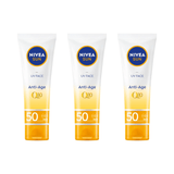 Nivea Sun UV Face Q10 Anti-Age Sun Cream SPF50 50ml / 1.7 fl oz - 3 Pack 757279515468