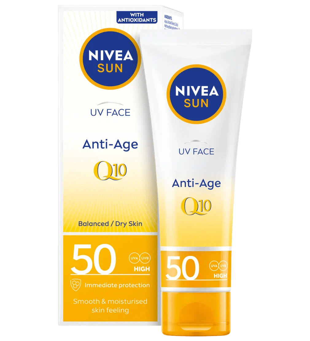 Nivea Sun UV Face Q10 Anti-Age Sun Cream SPF50 50ml / 1.7 fl oz 4005900467898